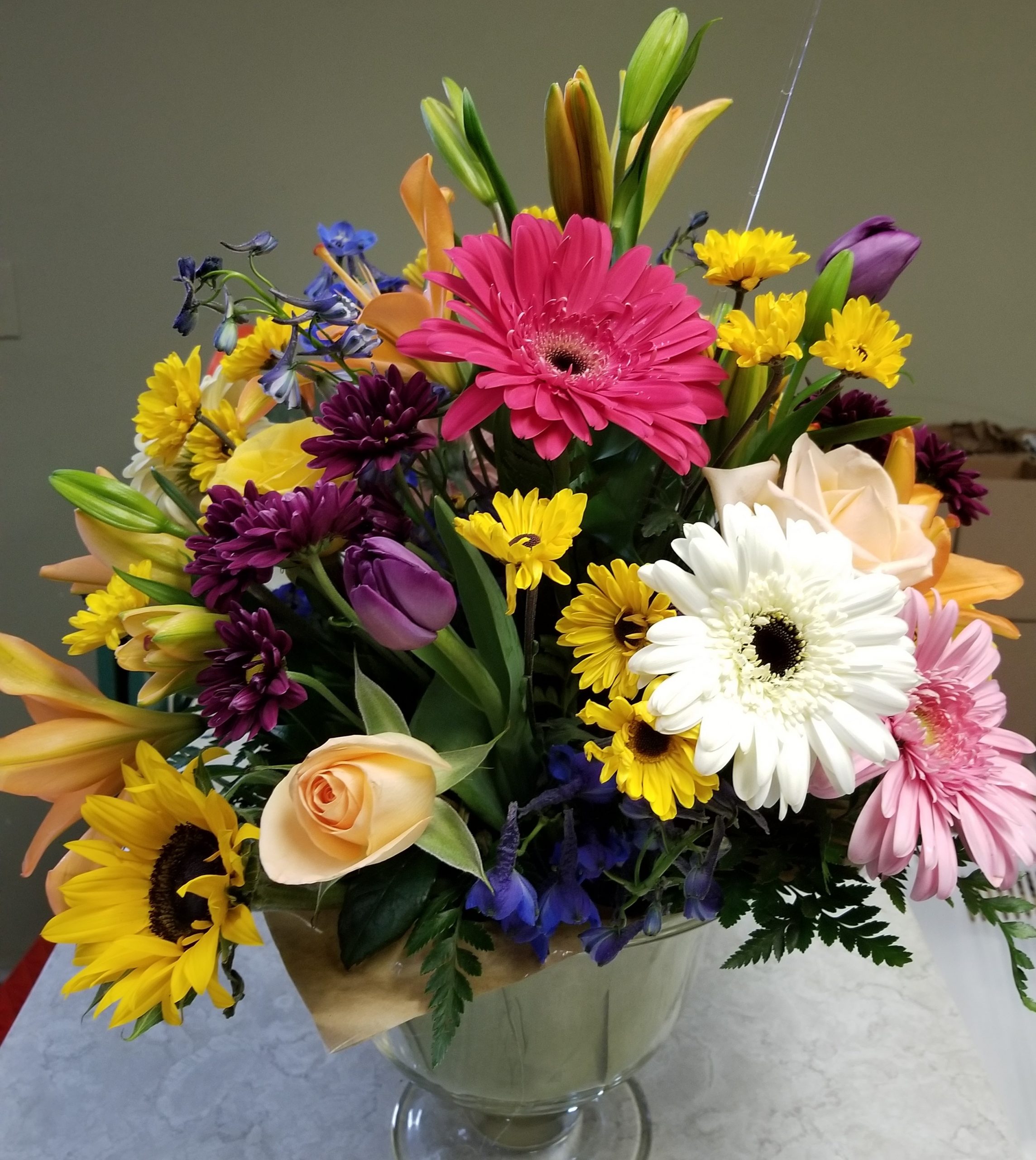 Small Floral Sympathy Spray. Photos are examples only - Image 5