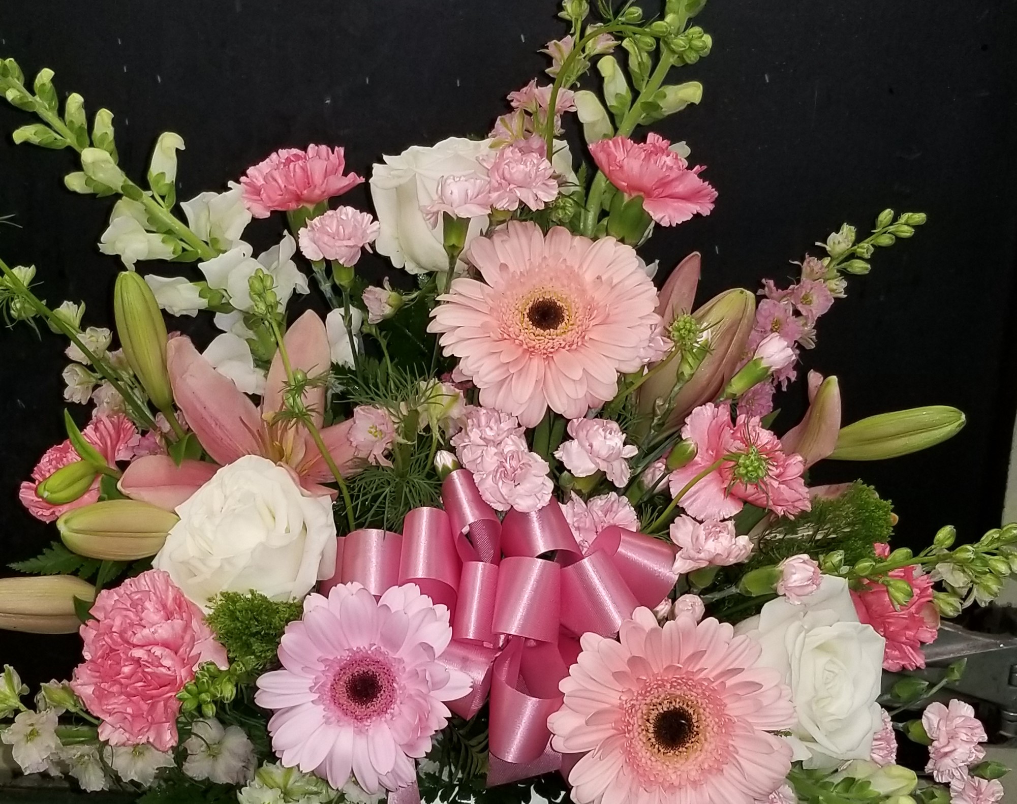 Large Floral Sympathy Spray. Photos are examples only - Image 6
