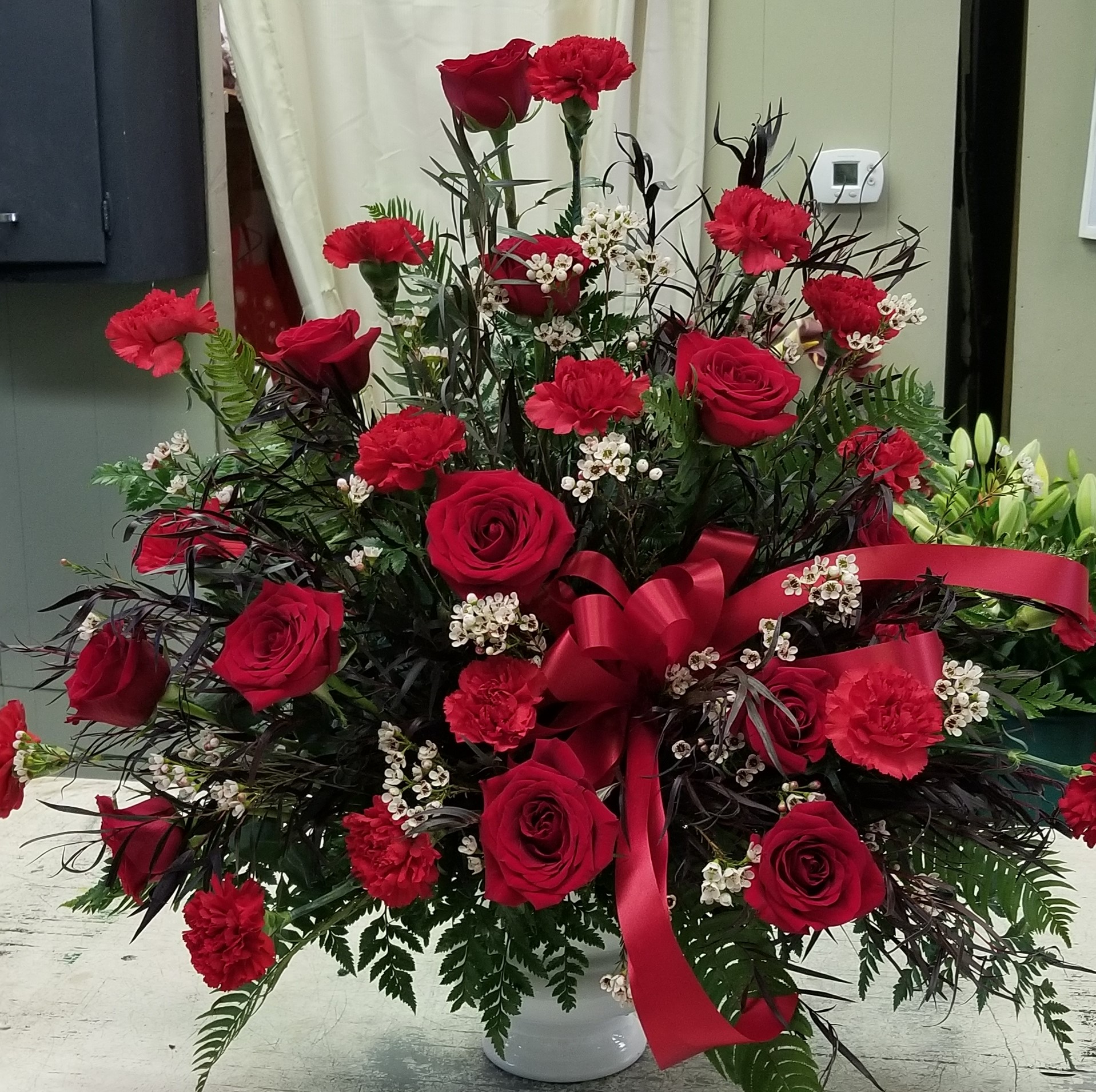 Large Floral Sympathy Spray. Photos are examples only - Image 7