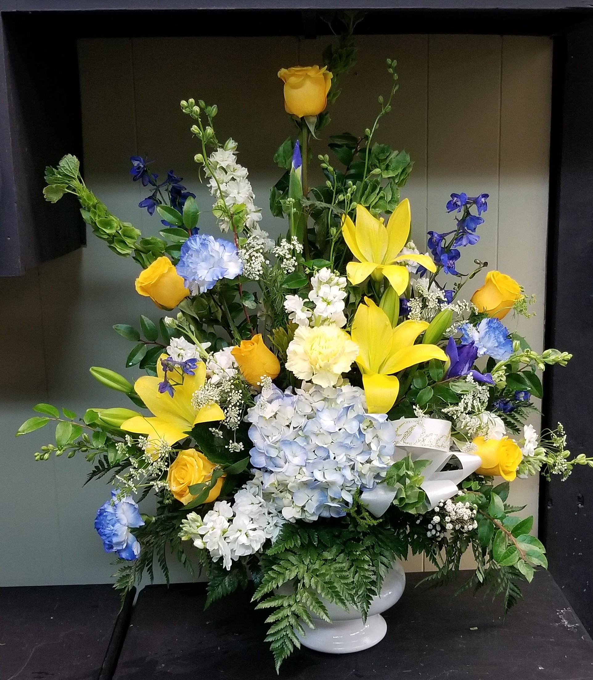 Large Floral Sympathy Spray. Photos are examples only - Image 5