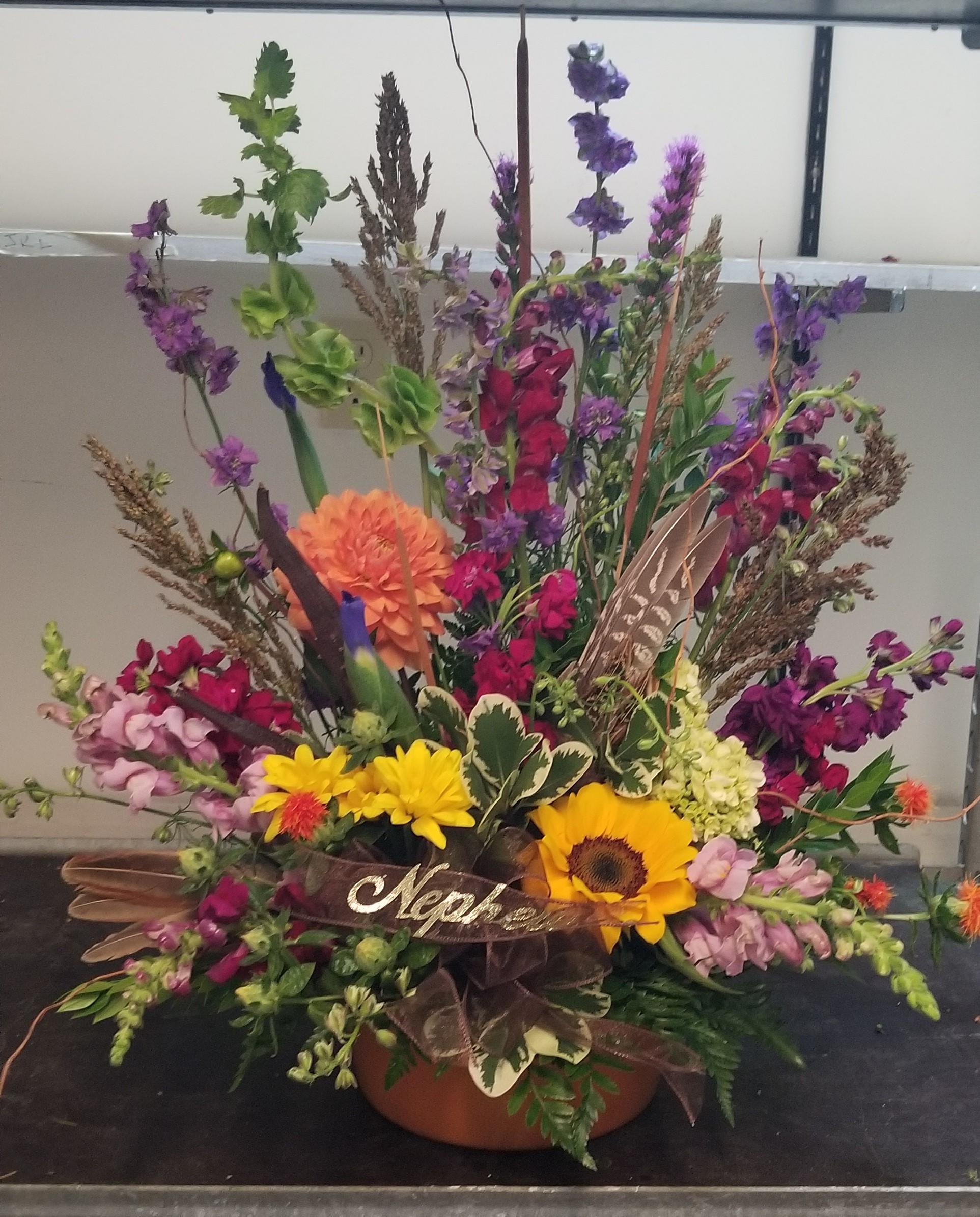 Large Floral Sympathy Spray. Photos are examples only - Image 8