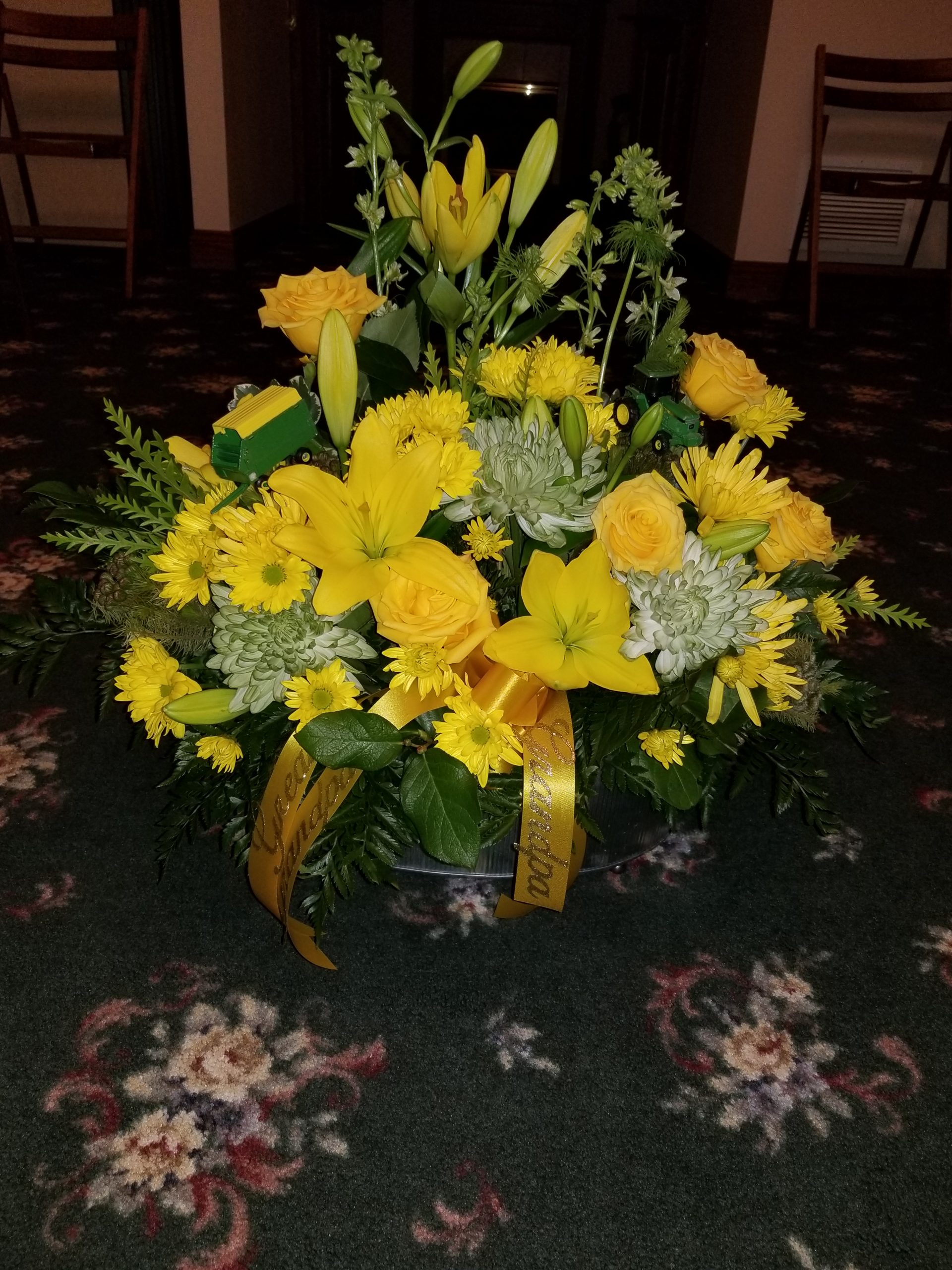 Medium Floral Sympathy Spray. Photos are examples only - Image 11