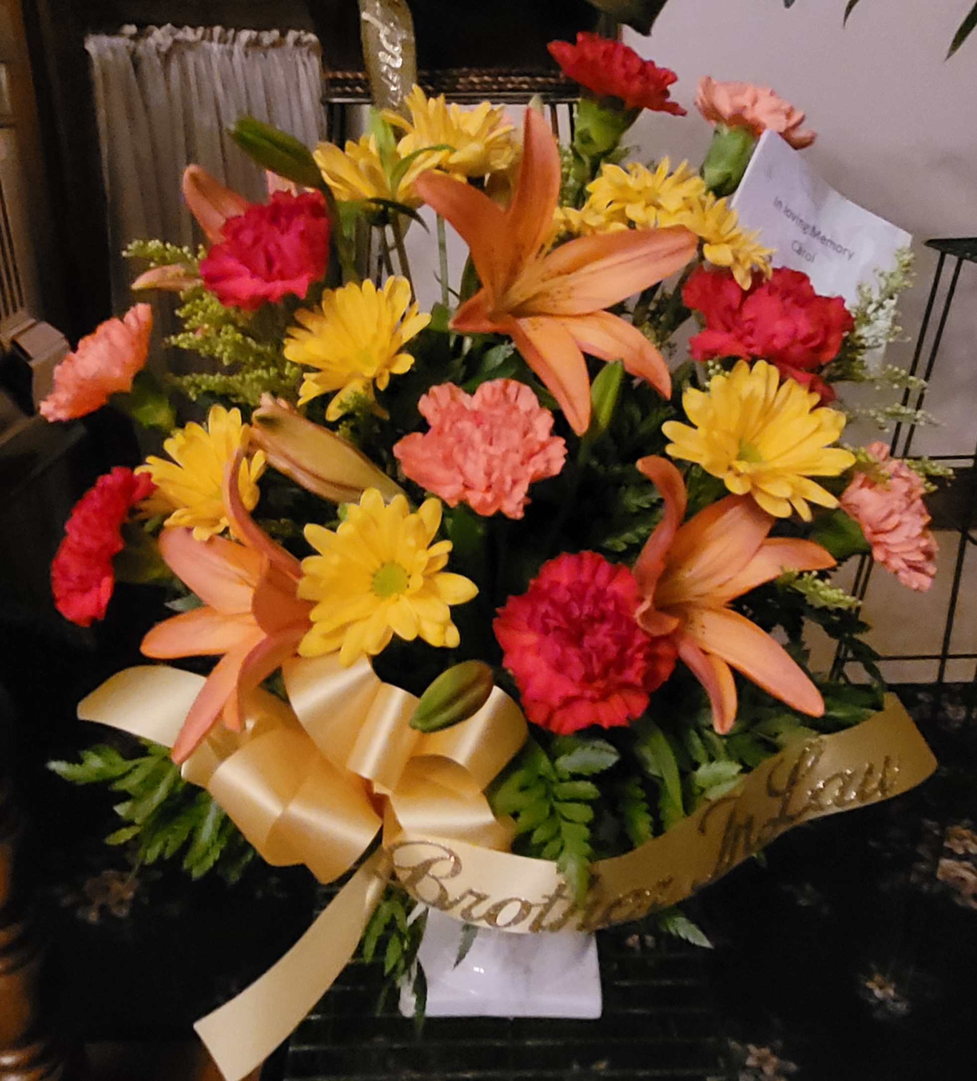 Medium Floral Sympathy Spray. Photos are examples only - Image 2