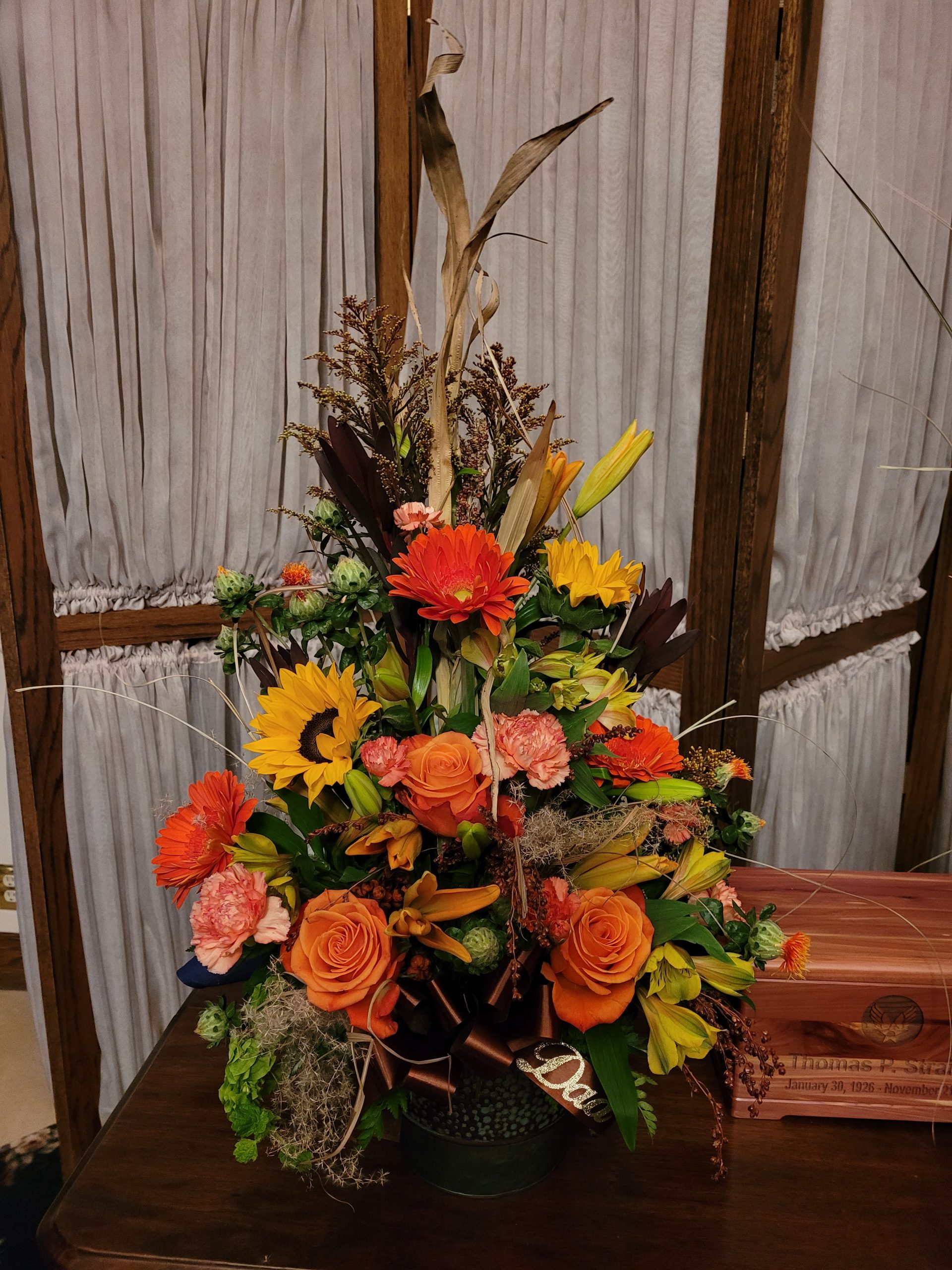 Medium Floral Sympathy Spray. Photos are examples only - Image 4