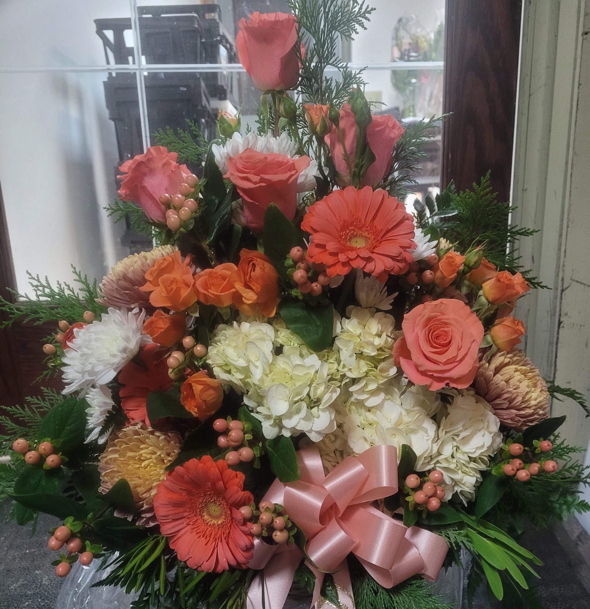 Small Floral Sympathy Spray. Photos are examples only - Image 9