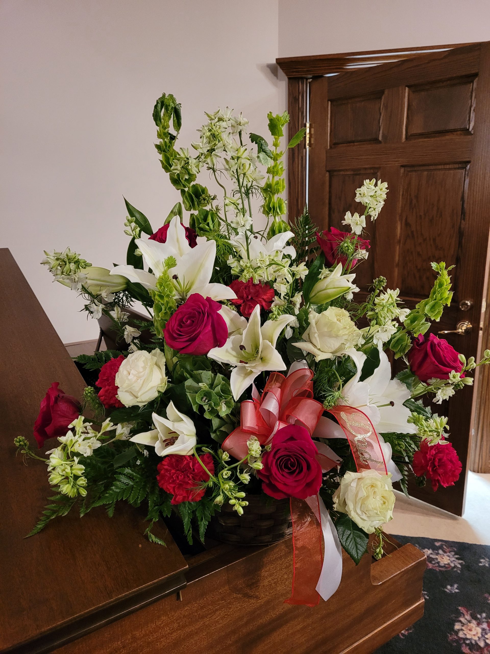 Large Floral Sympathy Spray. Photos are examples only - Image 10
