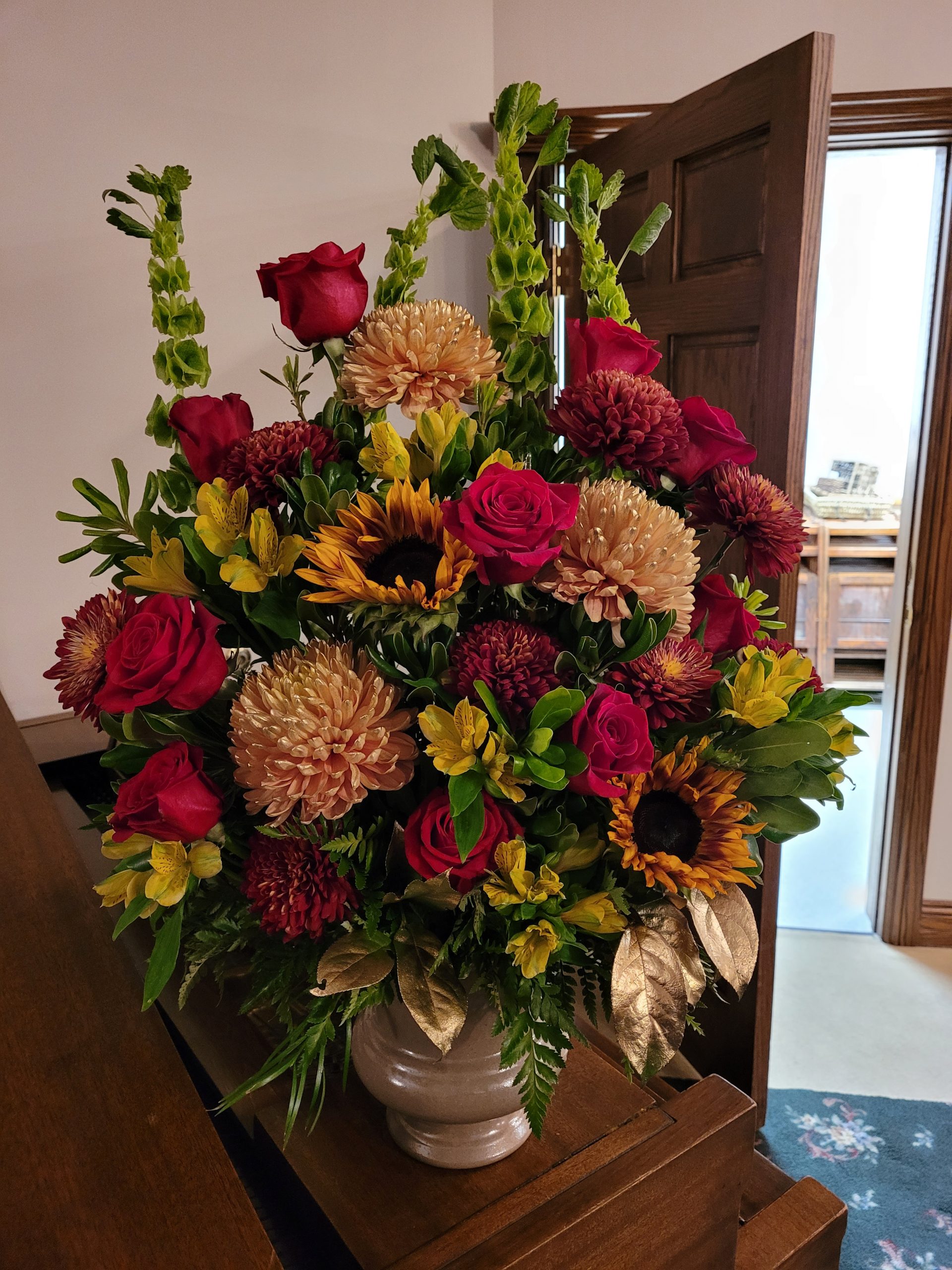 Large Floral Sympathy Spray. Photos are examples only - Image 9