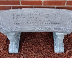 Stone Benches comes in 3 pieces for easy handling-