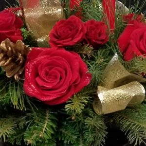 Holiday Centerpiece in a Vase