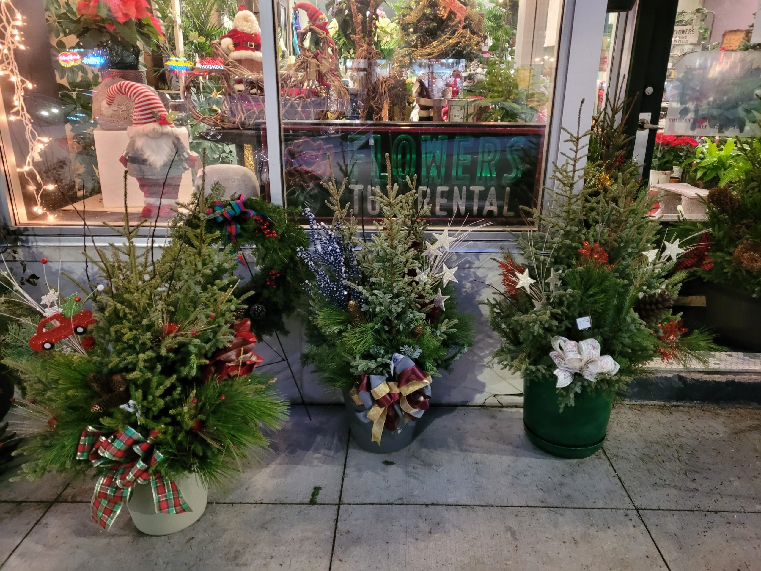 Large Holiday Outdoor Porch Pots-Custom made by us-PLEASE ALLOW 24 HOURS TO DESIGN