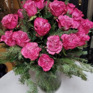New Prague Floral 7 year anniversary special!  2 doz lavendar roses in a vase!!!