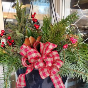 Holiday Greens Outdoor Hanging or Cemetery Basket Class 11/20/25 6pm
