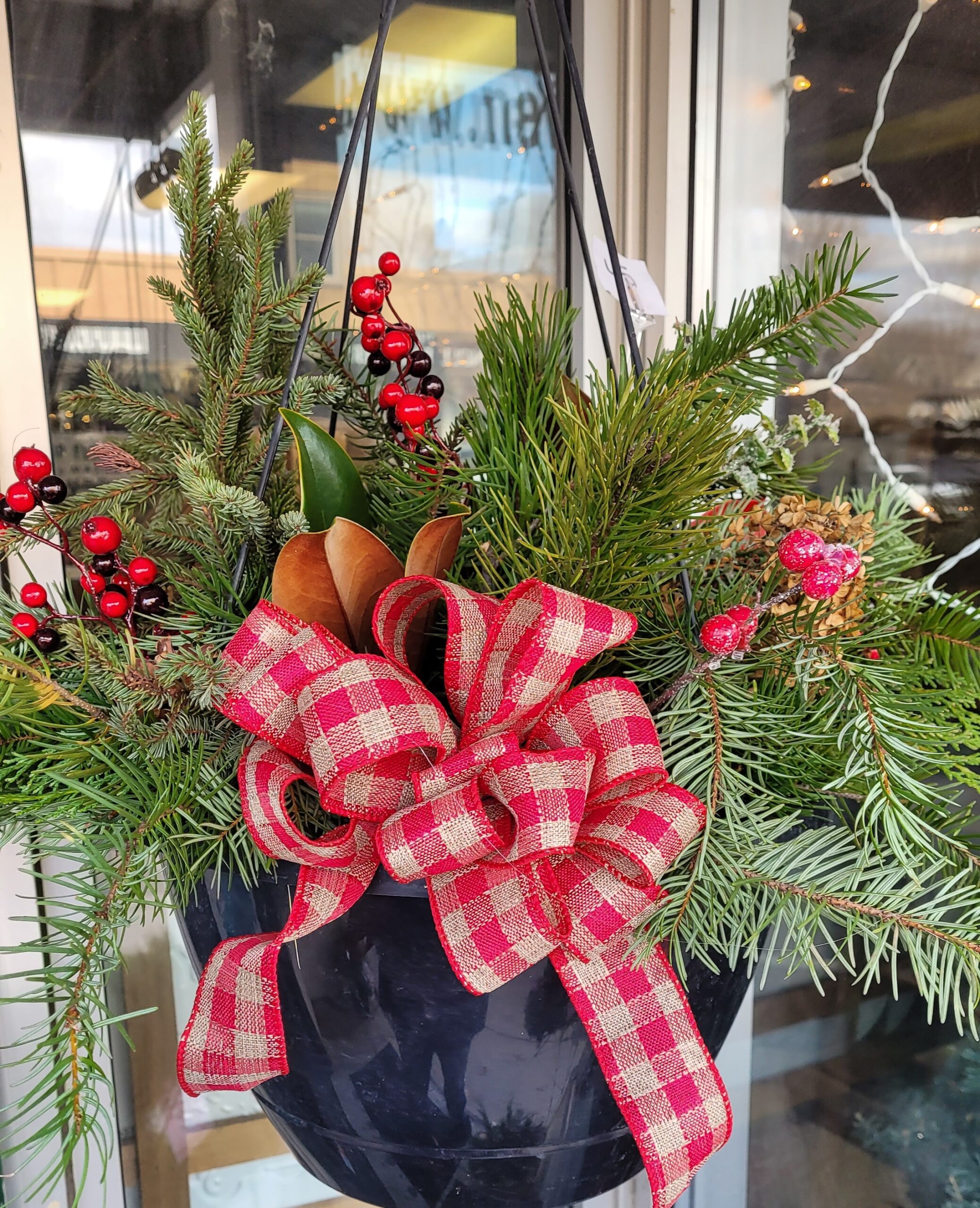 Holiday Greens Outdoor Hanging or Cemetery Basket Class 11/20/25 6pm